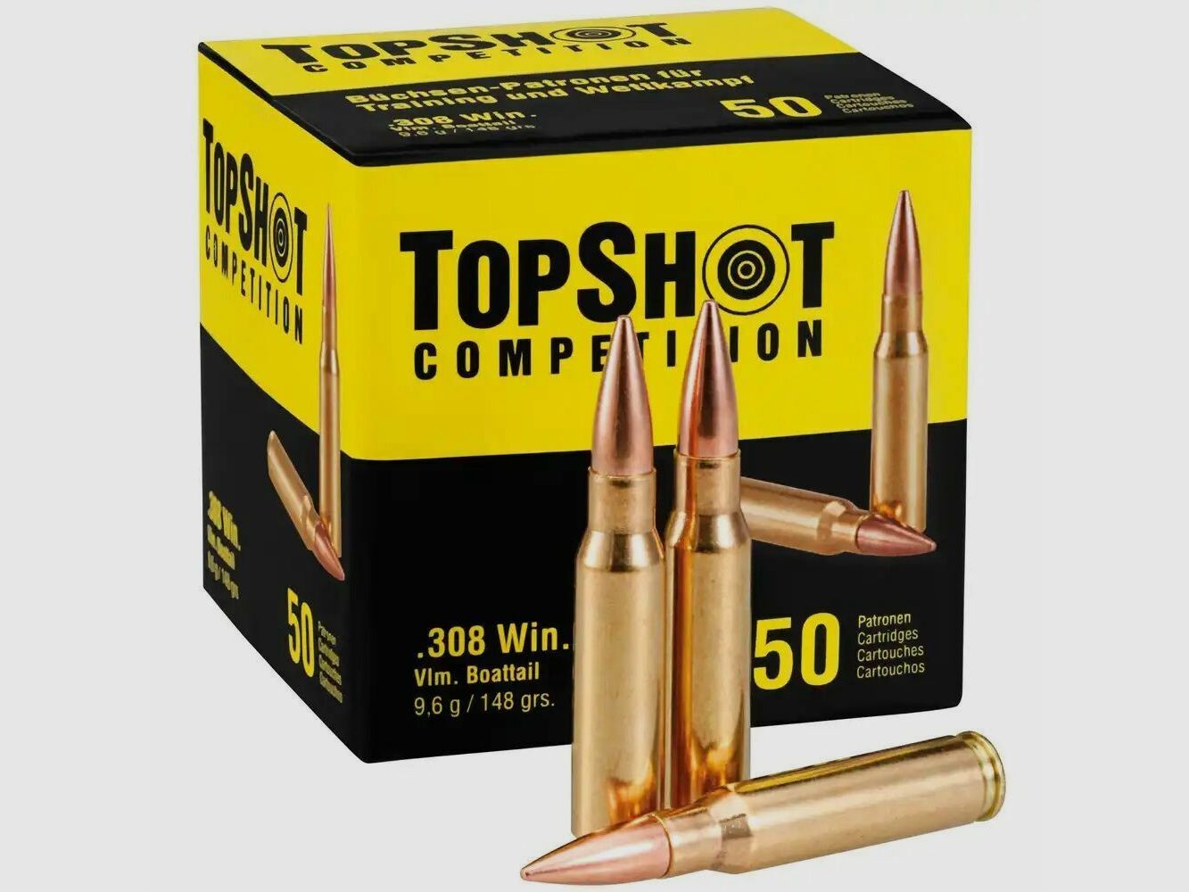 TopShot Competition Competition Vlm BT .308 Win 9,6 g / 148 grs. / 50 pcs