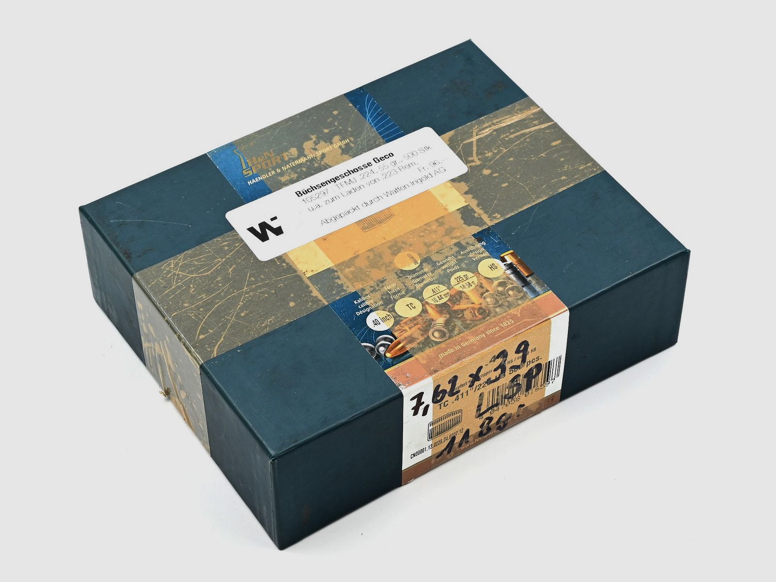 Büchsengeschosse, Geco .224 M193 TFMJ, 55gr, 500 Stk, .223 Rem.