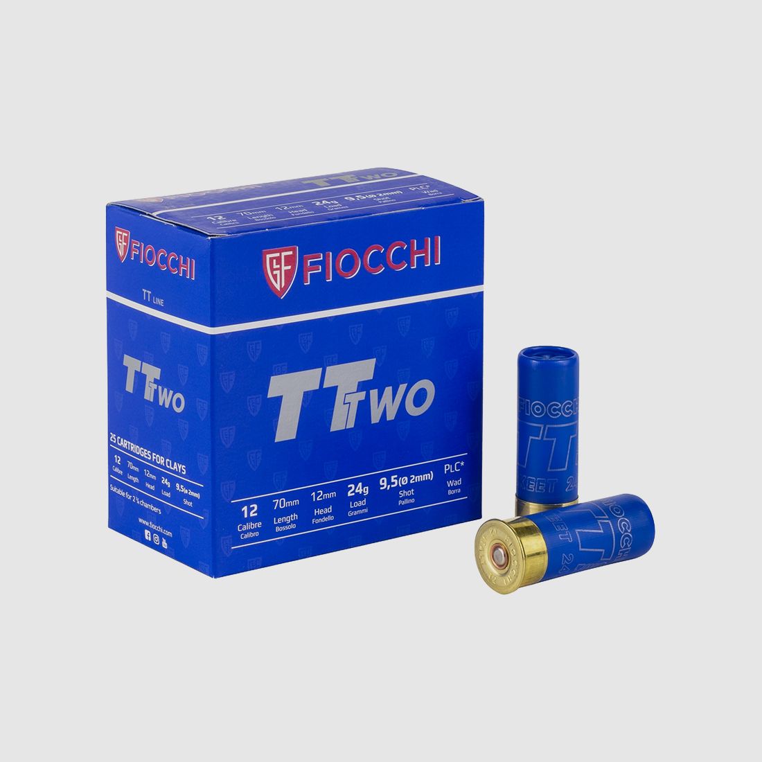 Fiocchi TT TWO Skeet Sportschrot .12/70 24G #9,5 25 Patronen