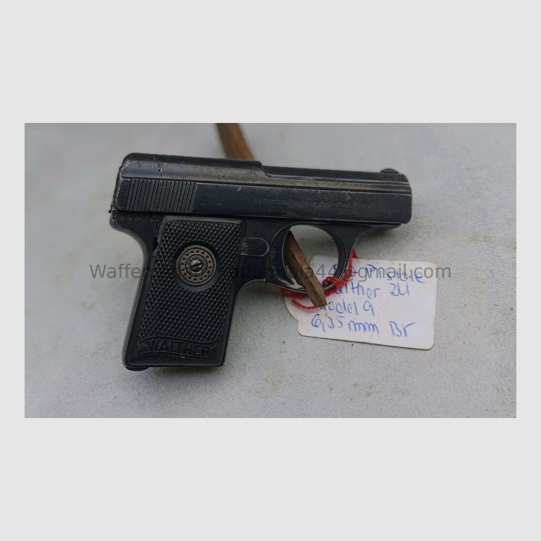 Pistolet de poche Walther modèle 9, image 2 sur 3