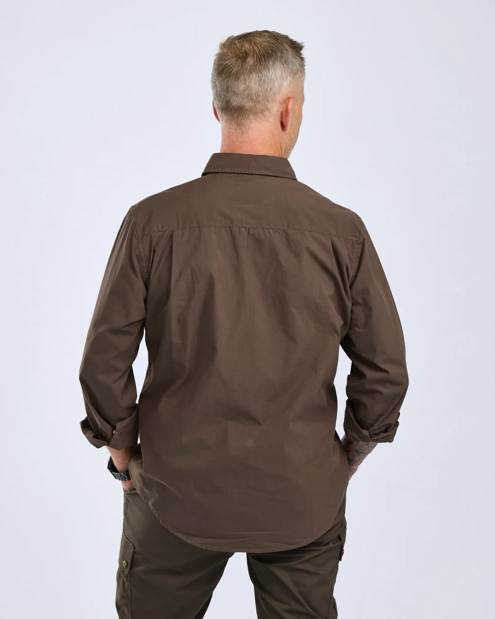Pinewood® InsectSafe Poplin Long Sleeve Shirt Ms, billede 2 af 3
