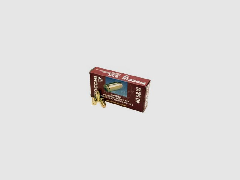 Munitions FIOCCHI – 40 S&W – 170 grains – ogive creuse