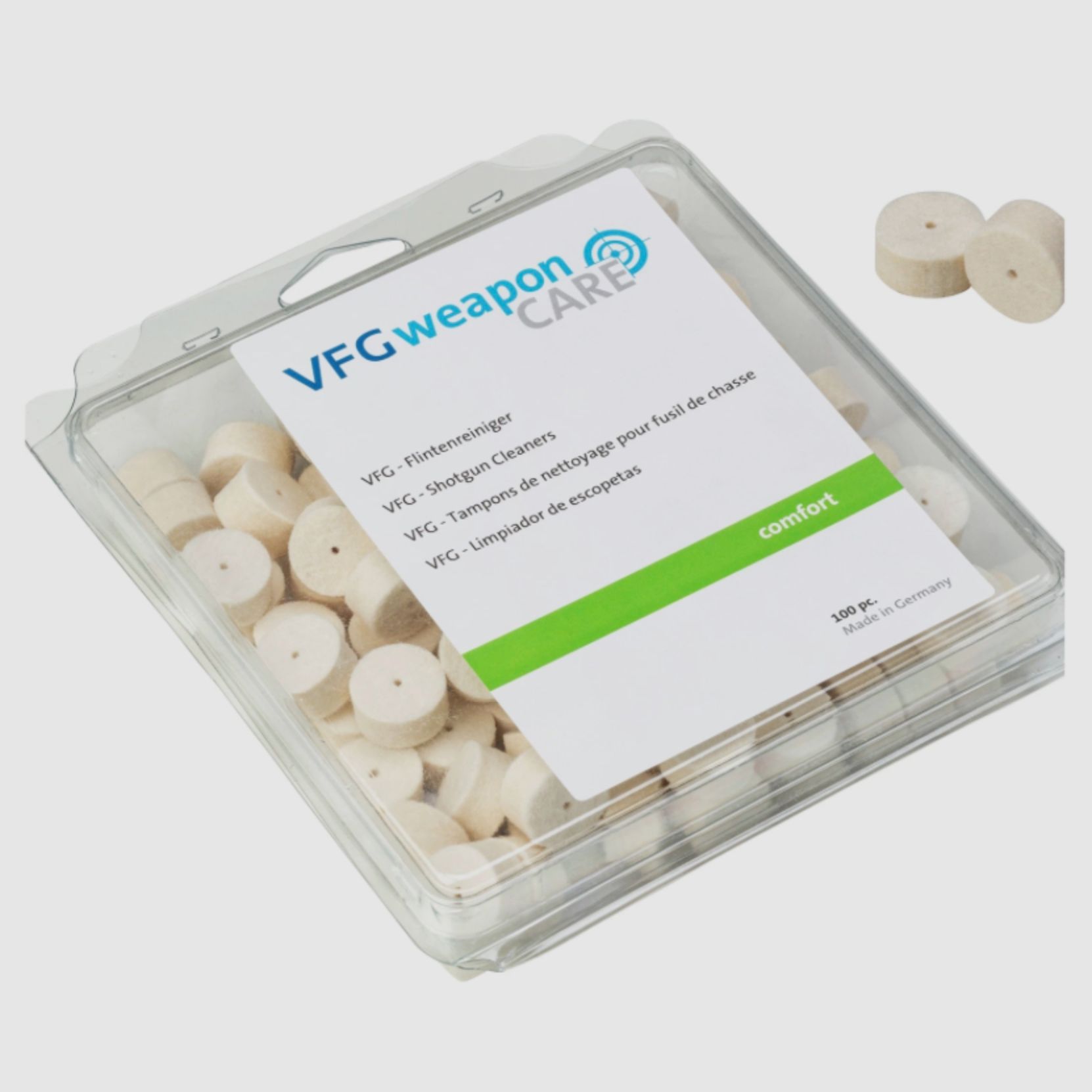 VFG 332050 cal. 12 mm Flintenreiniger Comfort 100 Stück