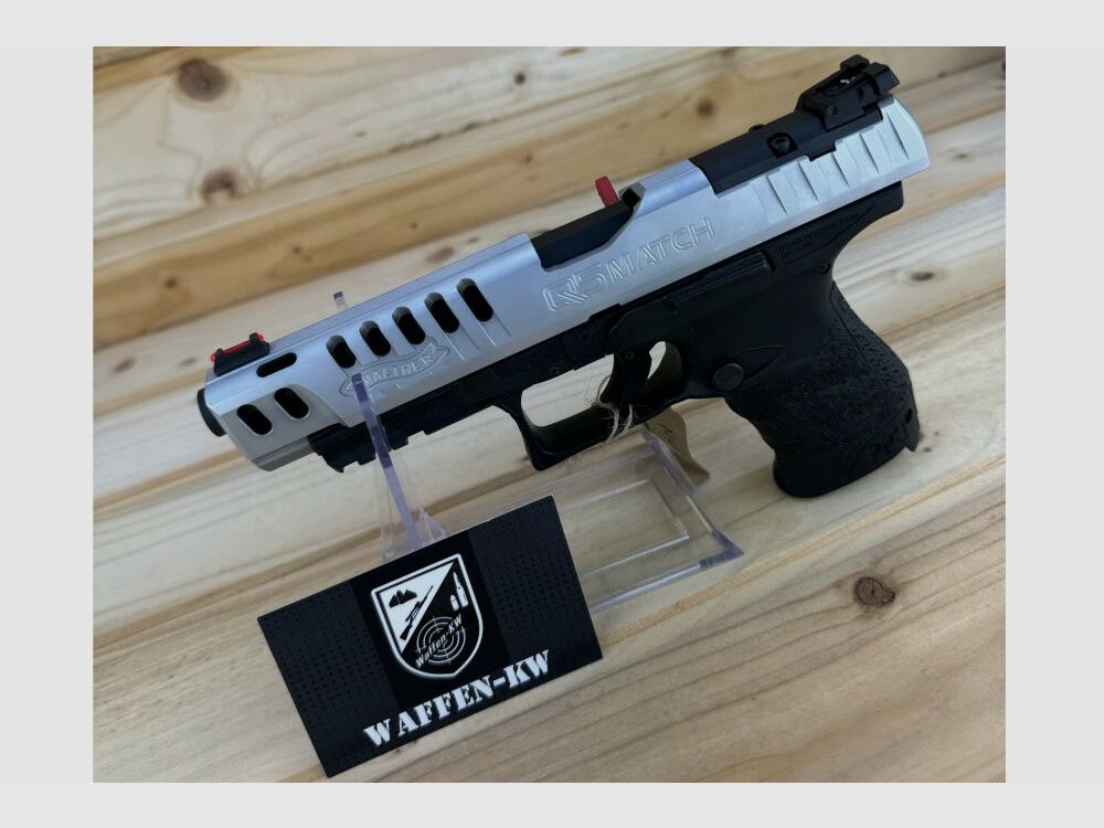 Demonstration weapon Walther semi-automatic pistol Q5 Match Champion 9x19 INT. 15R in 9mm Luger