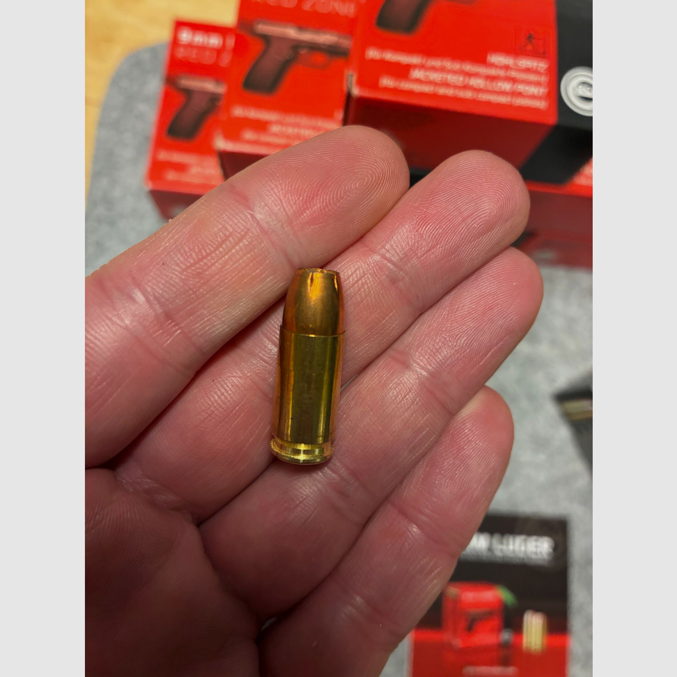 Geco 9mm Luger Red Zone 8,0 g Holhlspitz 124 gr jackated hollow point Fangschuss 124