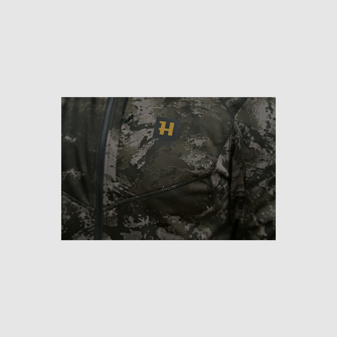 Chaqueta polar de hombre Härkila NOCTYX con cremallera completa, camuflaje – AXIS MSP Black (114866001), imagen 7 de 8