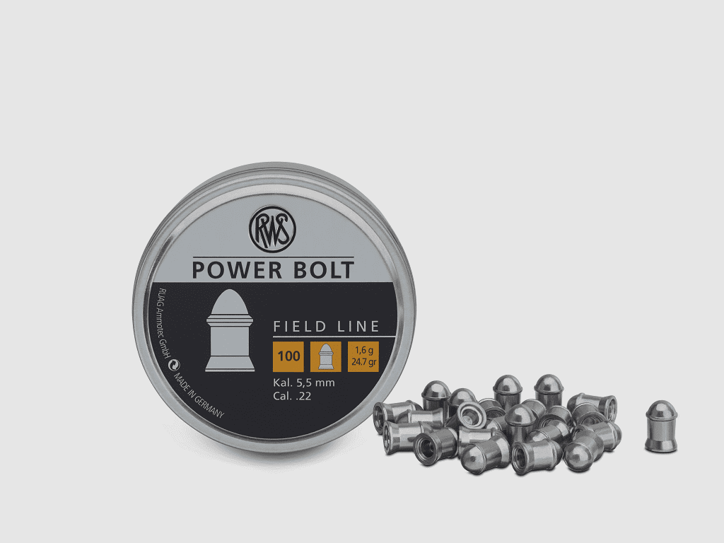 RWS FIELD-L Pow Bolt Diabolo 5,5 mm 1,5g BLI 100 stuks
