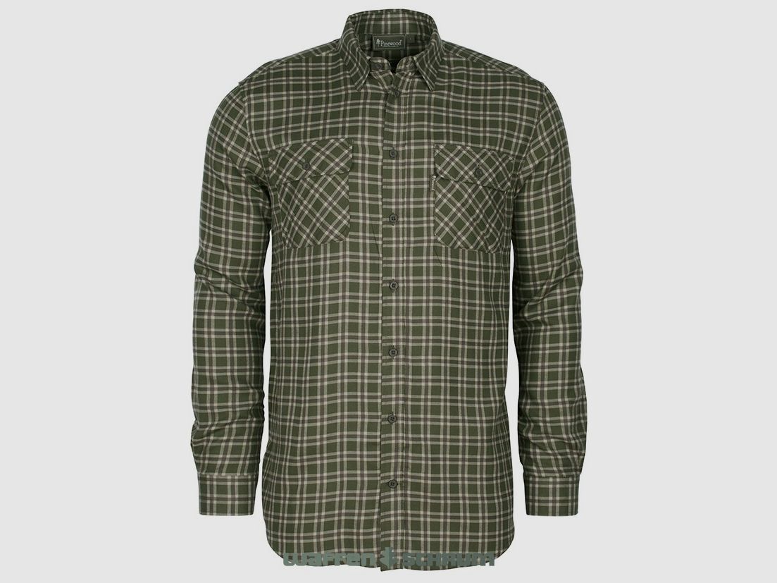 Pinewood Hemd Lappland Mossgreen/ L. Khaki