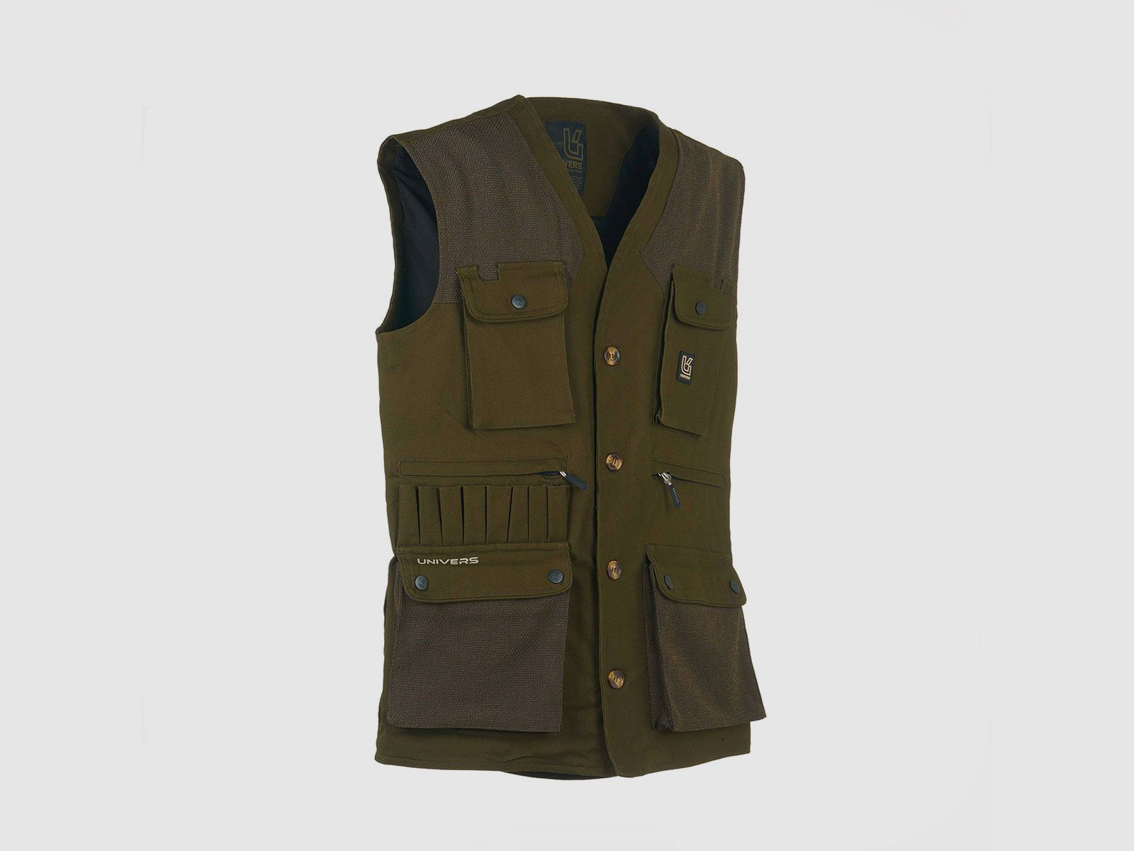 WESTE – UNIVERSAL – JAGD CANVAS PATRONENHALTER Dunkelgrün, Bild 4 von 4