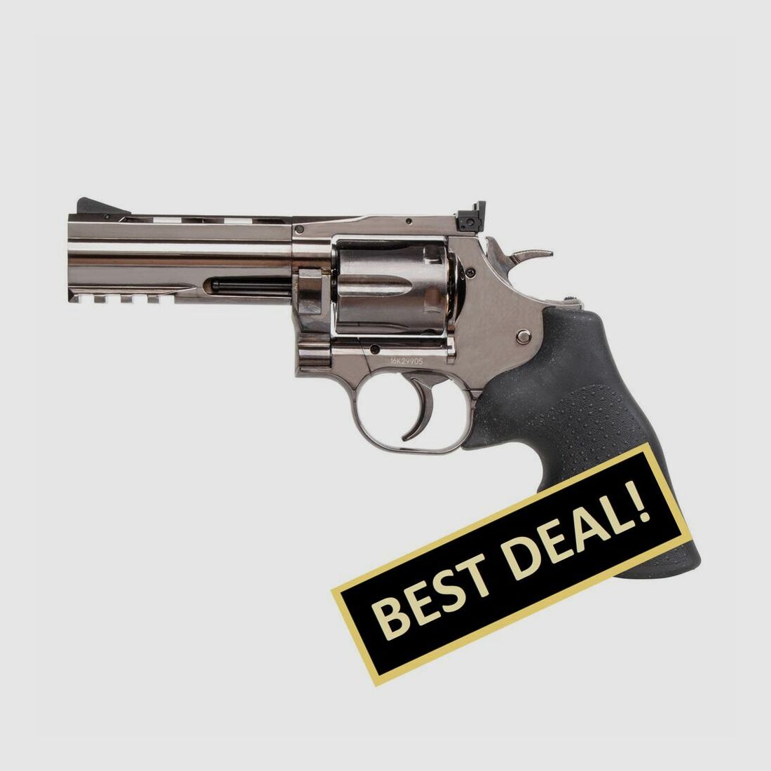 Dan Wesson 715 4" Zilver 4,5mm BB Luchtdruk CO2