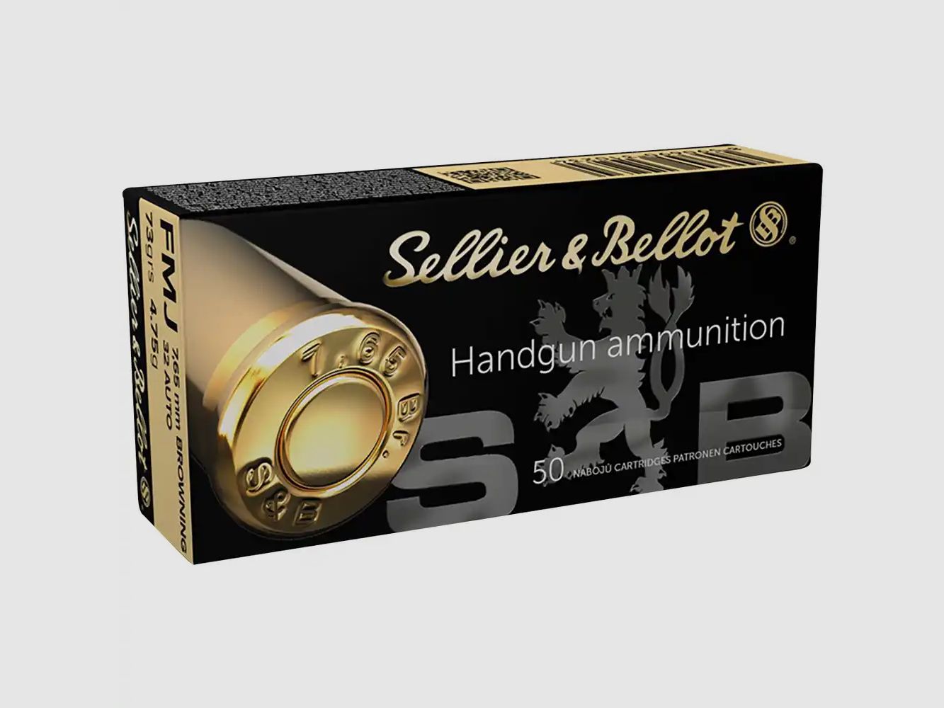 Sellier & Bellot 65174 7,65 Browning Vollmantel 4,75g 73grs.