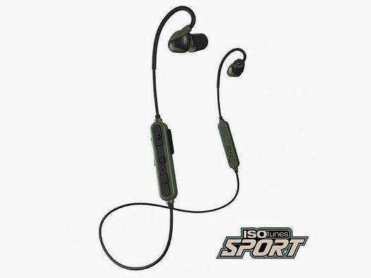 ISOTUNES Sport Advance Green active hearing protection