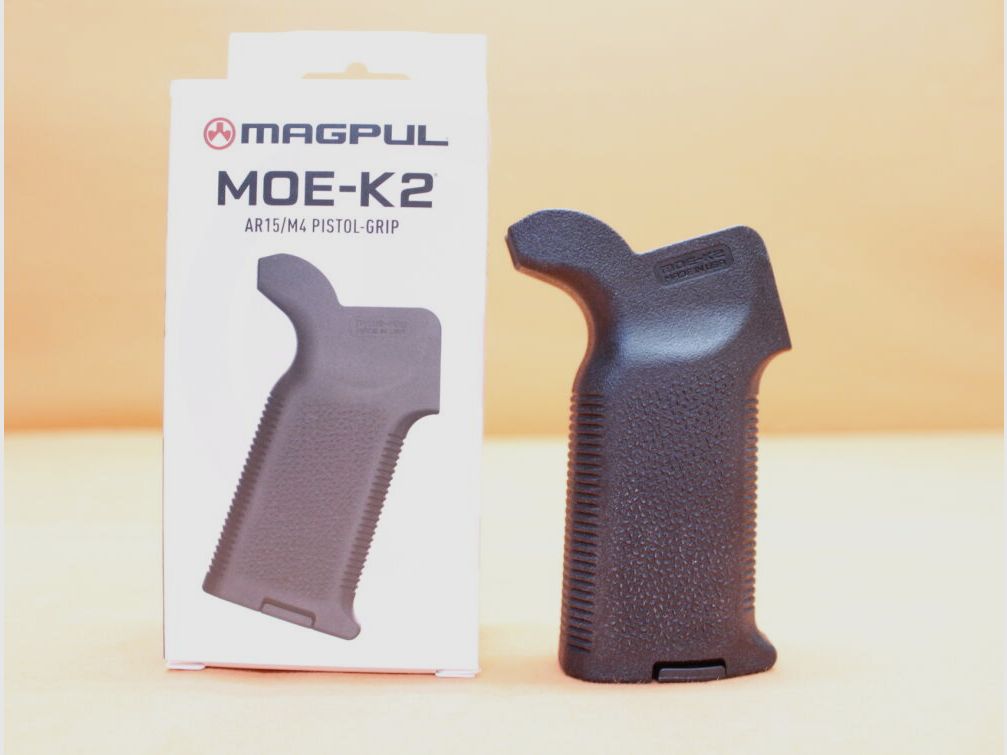 Magpul AR-15: Empuñadura de pistola Magpul MOE K2 (MAG522-BLK) Polímero Negro