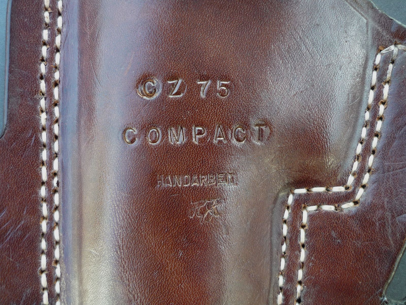 HKDesign Holster Art. Nr. 015 , Security Pancake Holster für CZ75 Compact - Rechtshänder 