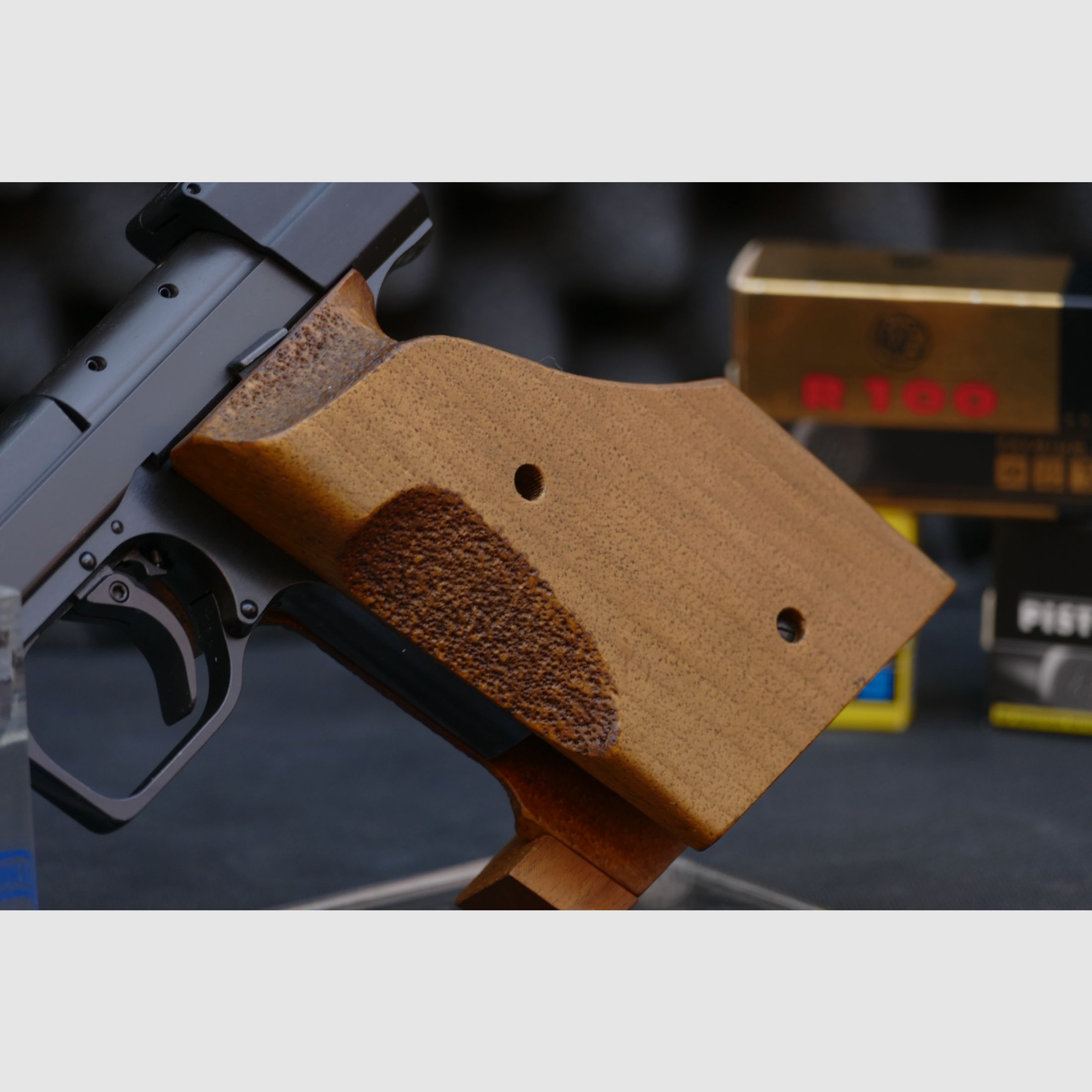 Hämmerli Pistole Mod. 215S, 215 S, Kal. .22long rifle, späte Ausführung (eckige Abzugsbügel, einstellbarer Abzug!)