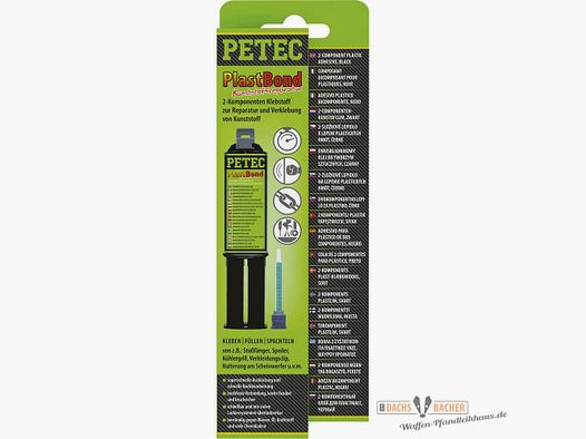 PlastBond 30 g PETEC Kunststoffkleber schwarz PE PP