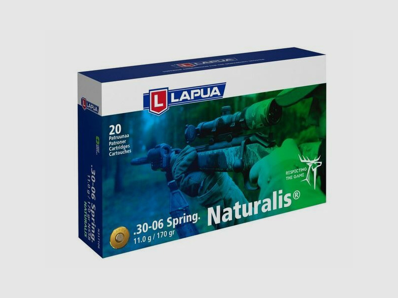 Lapua Naturalis 30-06 hunting ammunition lead-free