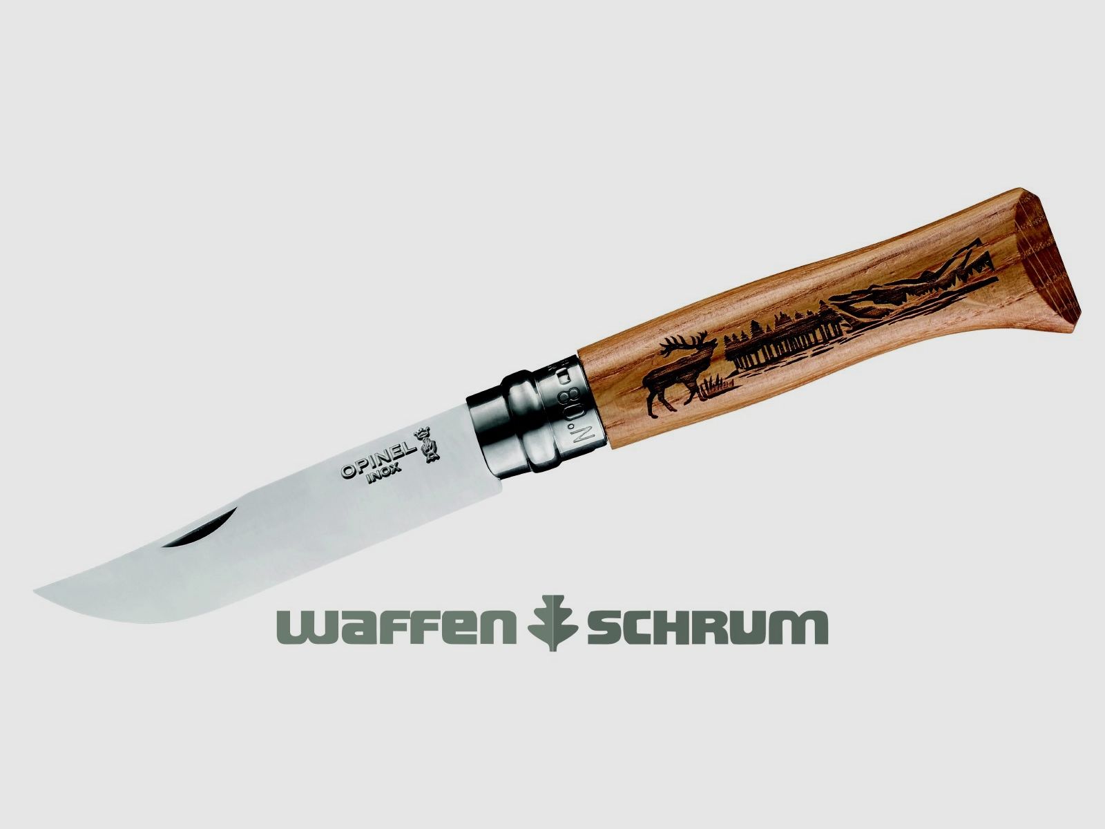 Opinel Messer Animalia  Hirsch rostfrei