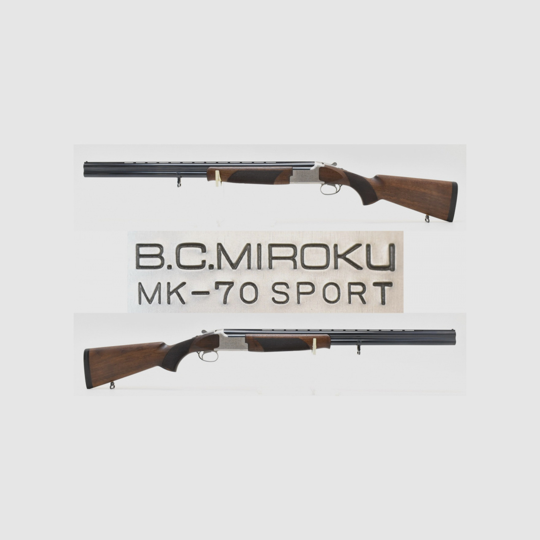 MIROKU MK-70 " SPORT " Bockflinte / BDF im Kal. 12/76 Magnum mit Wechselchokes & STAHLSCHROTBESCHUSS