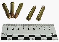 5 pieces of decommissioned ammunition in caliber .30 M1 Carbine