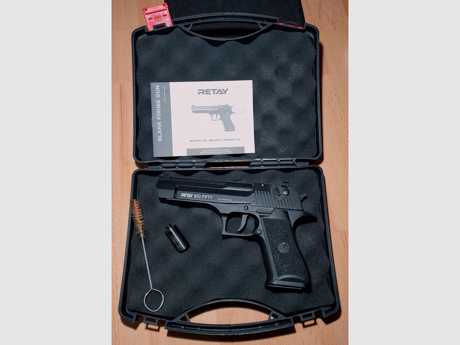 Retay Big Fifty Schreckschusspistole 9mm P.A.K. brüniert (PTB 1074)