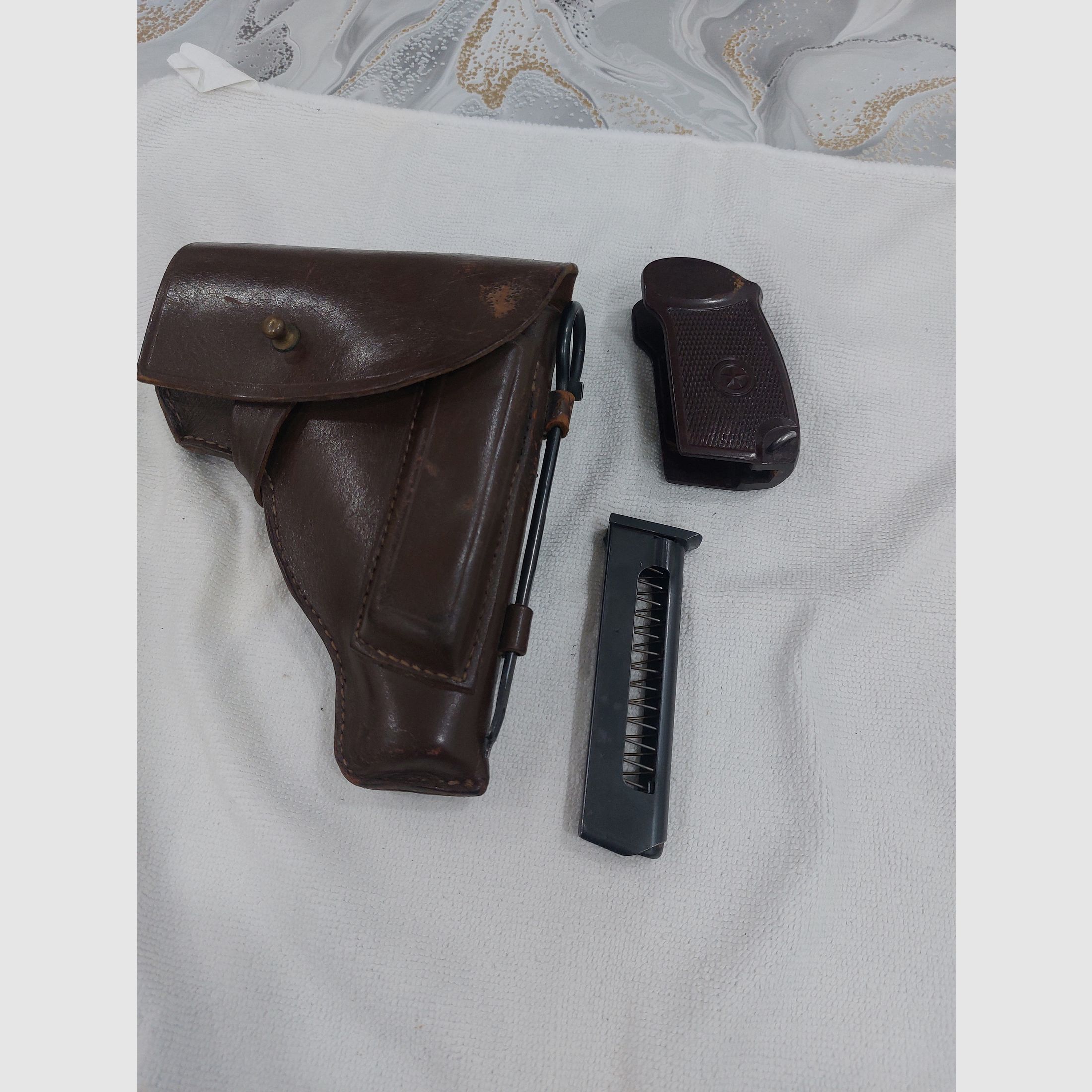 makarow makarov magazin, leder holster passt für baikal 654 co2