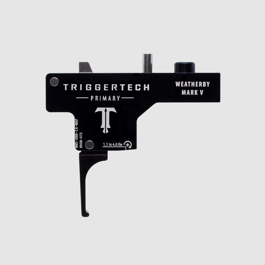 Trekker Triggertech Weatherby Mark V Primary Flat Black - WM5-SBB-14-NBF