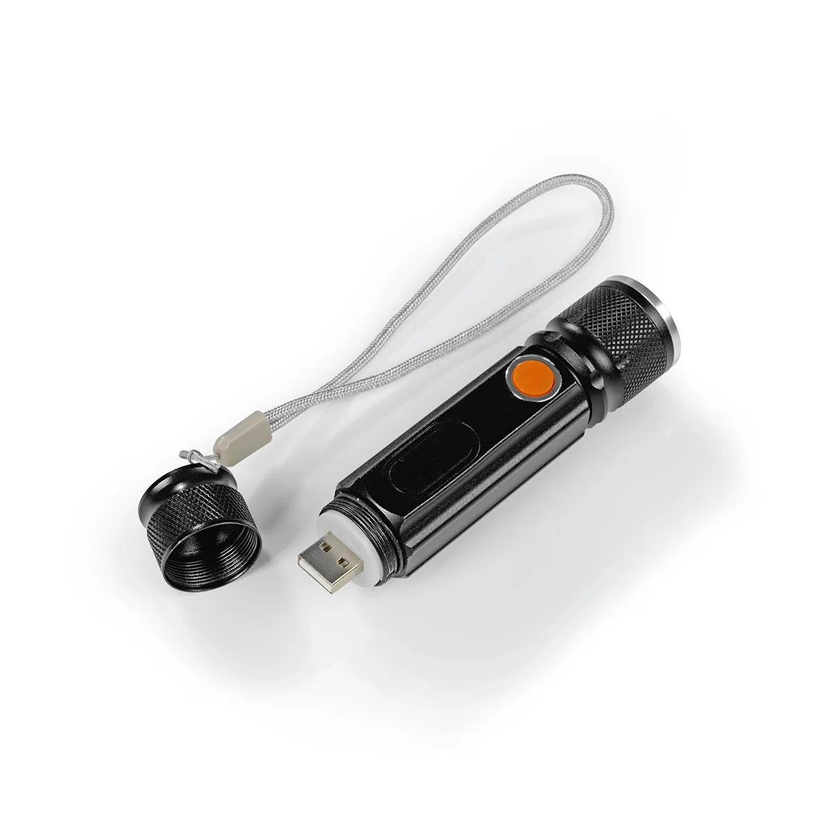 MAXXMEE Mini-lampe de poche rechargeable noire, image 2 sur 3