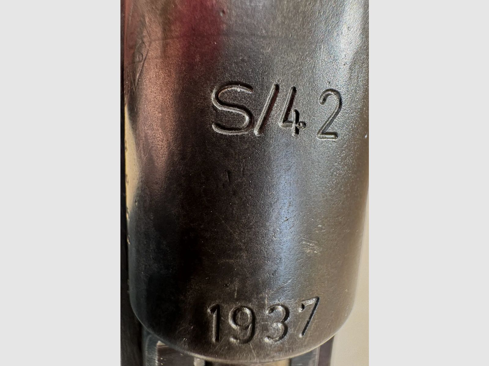 Mauser Karabiner 98k (K98k) – S/42 (1937) – Kaliber 8x57IS – mit WaA63-Abnahmestempeln