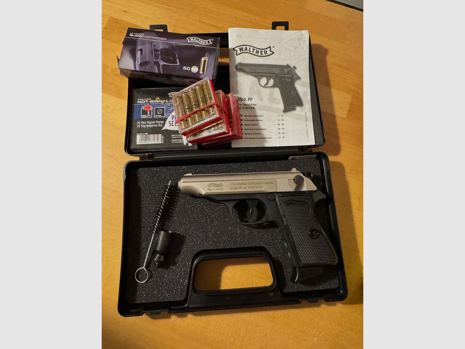 Pistola de señal de gas Walther Schreckschuss nueva 9 mm
