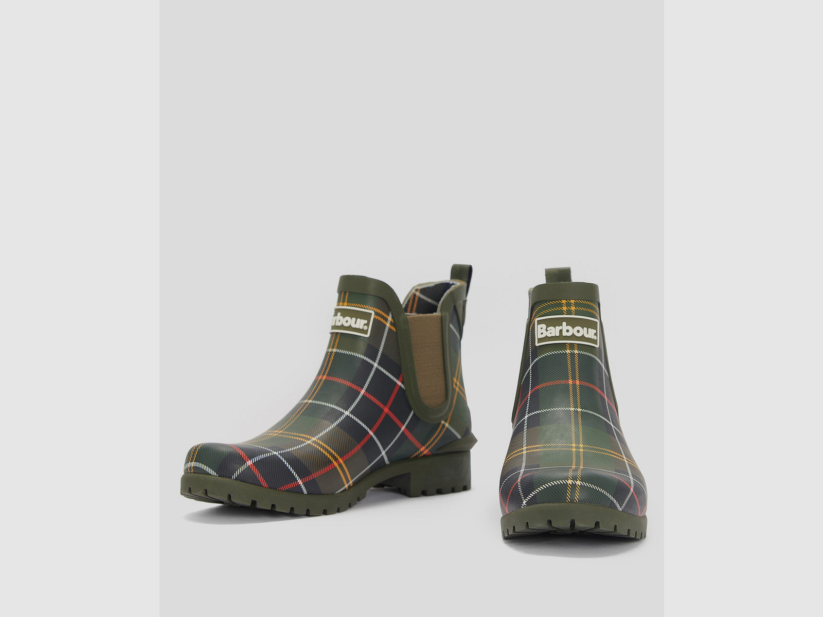 Barbour Wilton Tartan Gummistiefel kurz