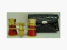 Eschenbach Theater AIDA 3x25 gold/rot,Lackledertasche