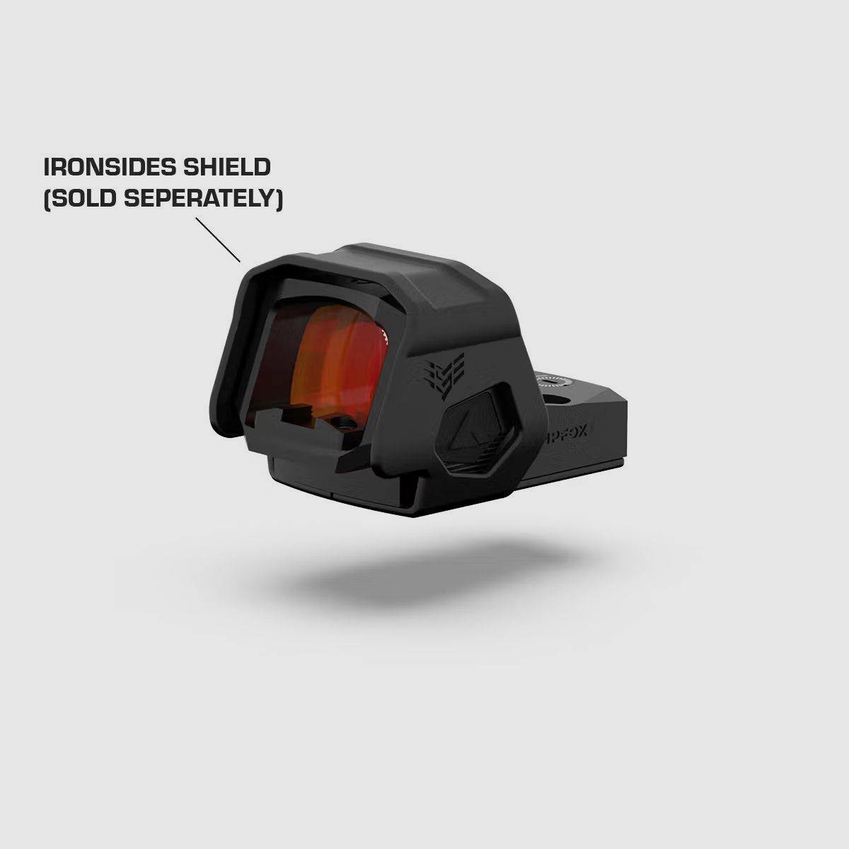 Swampfox Sentinel II 1x20 RMSc Micro-Reflexvisier - 3 MOA Dot, rot, Blackout Rear Sight Guide