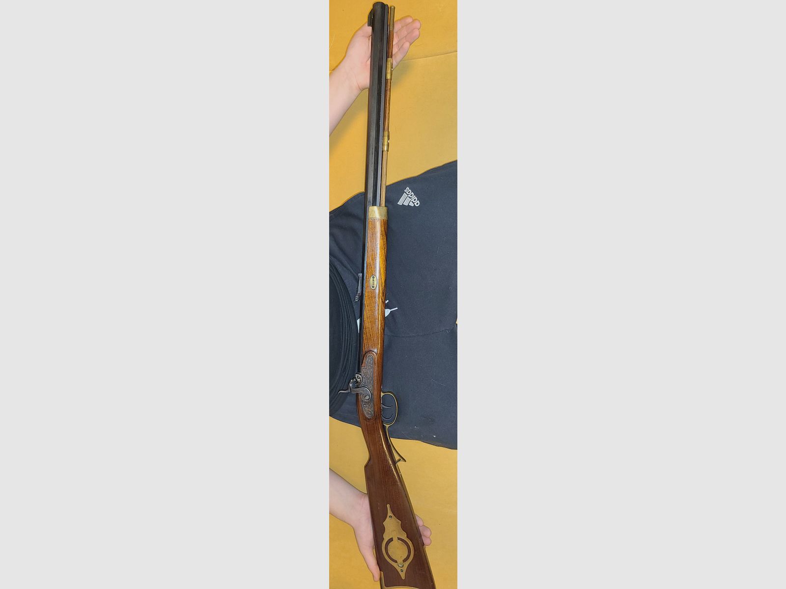 VORDERLADER BÜCHSE 383758 / cal. 45 / NUSSBRAUN / WFW / BLACK POWDER SCHWARZPULVER / HOLZ SCHAFT / TOP ZUSTAND