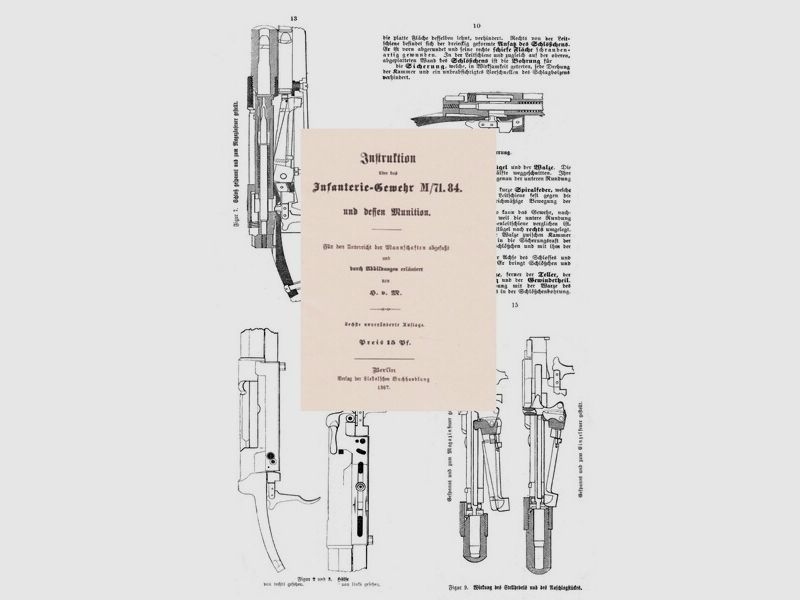 Nachdruck Dienstvorschrift Gewehr 71/84 Preußen von 1887