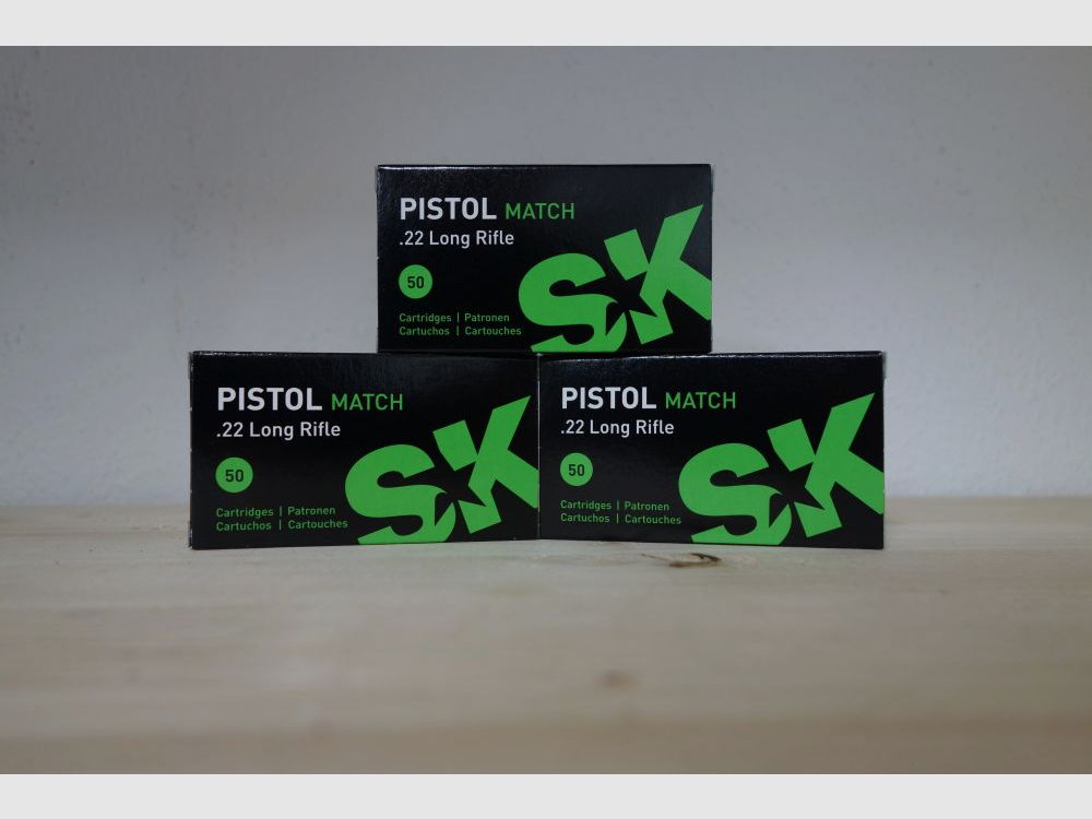 SK Pistol Match .22lr 500 cartouches