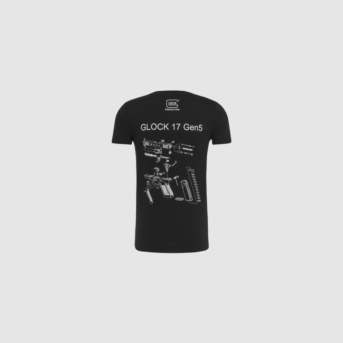 T-shirt GLOCK "Engineering Gen5" Homme Manches Courtes - Noir - Taille M