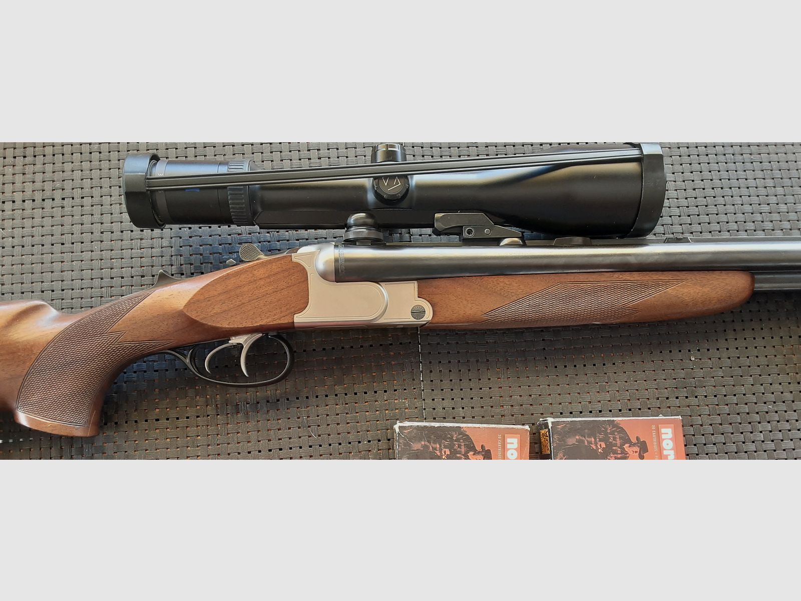 Drilling Krieghoff Plus 30.06, 12/70, 22 Hornet mit Zeiss Victory HT 3-12x56 TOP !