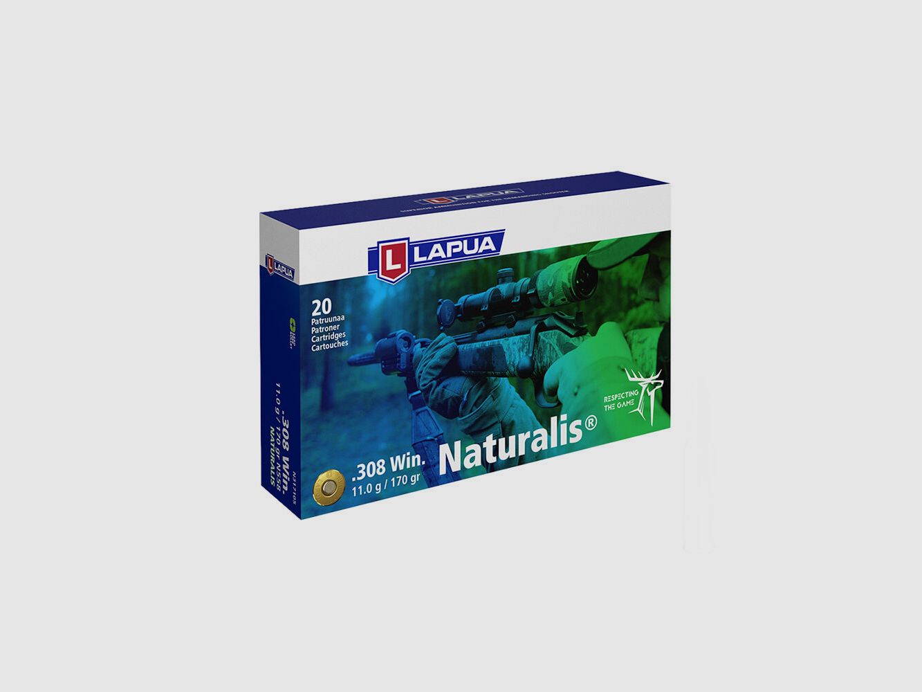 Lapua	 Naturalis 11g / 170gr 20St .308Win