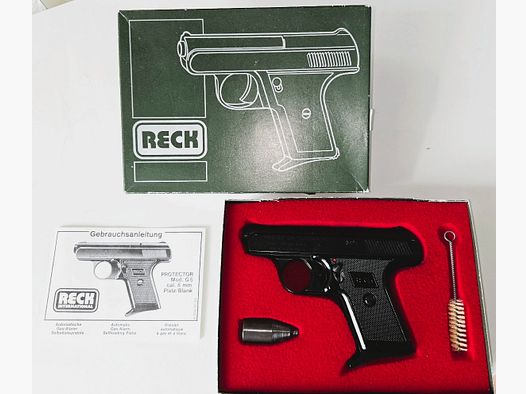 ¡Reck Automatik Gas+Pistola de inicio modelo G5, calibre 8mm + accesorios!