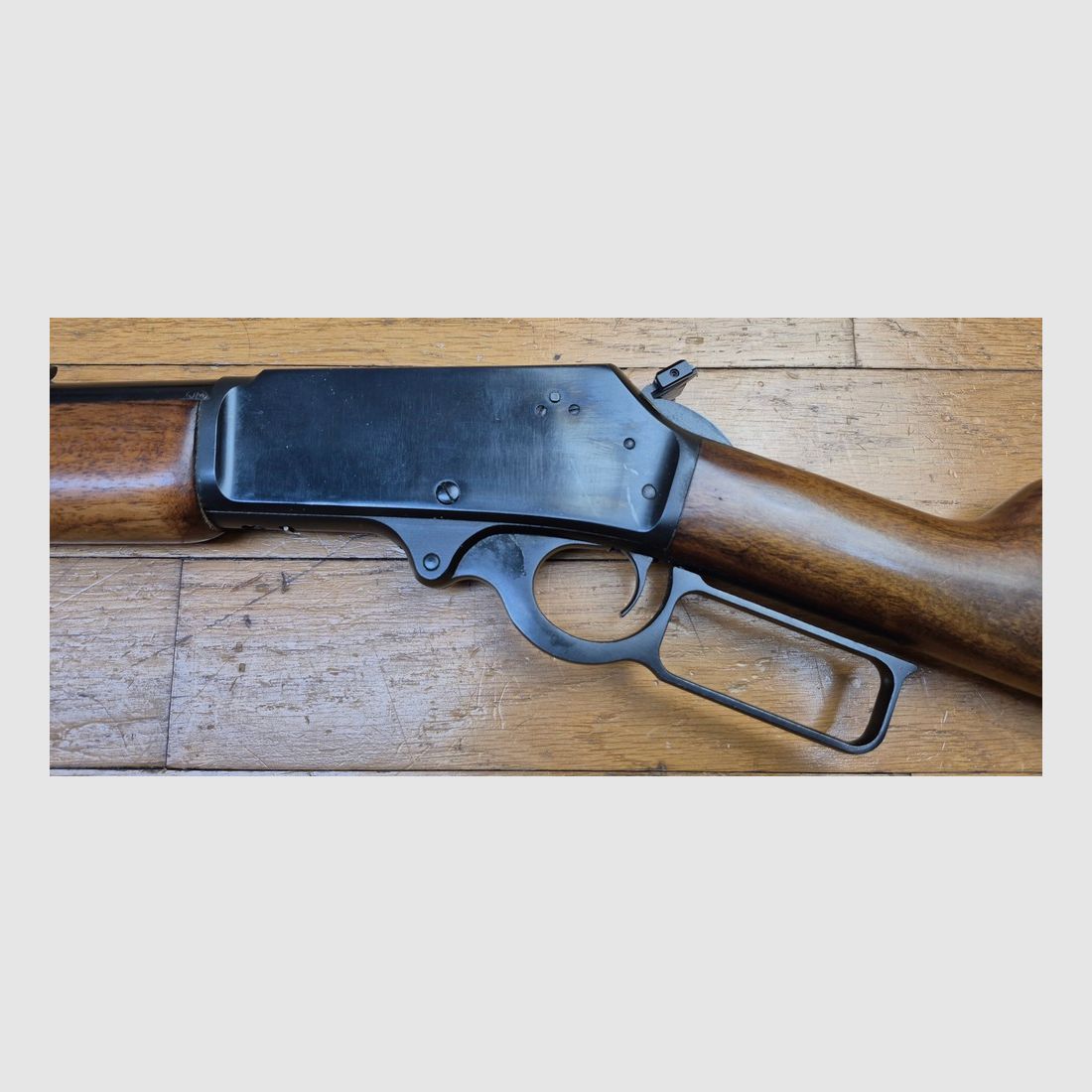 Splendid Marlin lever-action rifle – Model 1895 – Cal. 45-70 Gvt – 6 Rounds – Rare stamp « JM » – Quality Marlin firearm before bankruptcy! – Superb manufacturing in New Haven from 1974 – Excellent condition – TBE+++, image 35 of 46