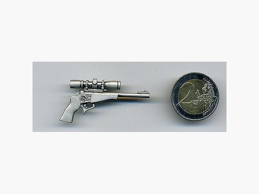 CONTENDER-Pistole als Metall-Anstecker