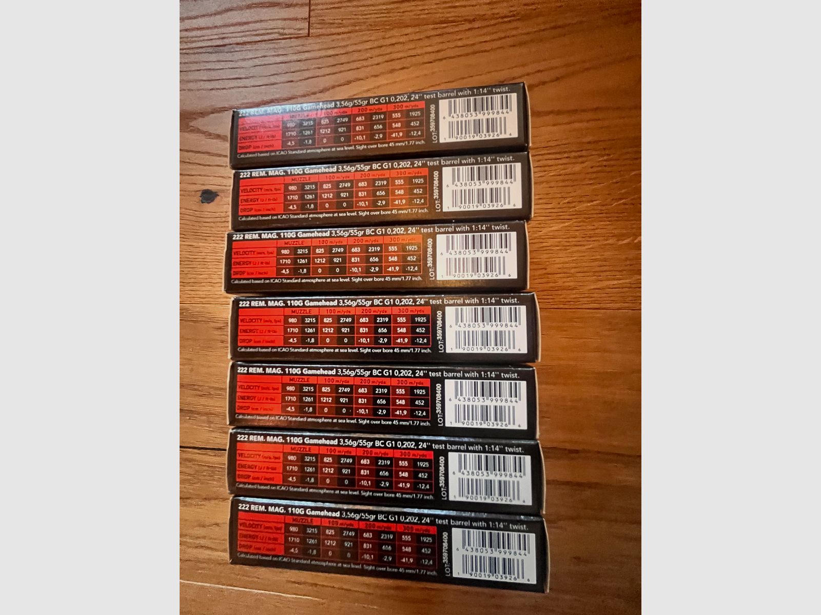 Sako .222 Rem Mag 146 cartouches