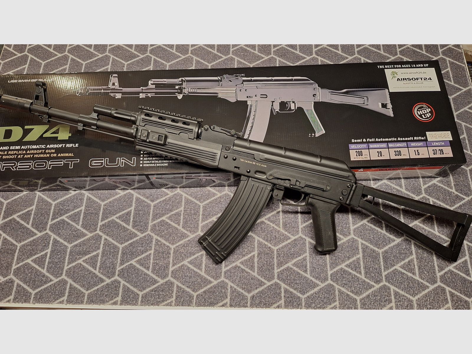 AK74 D74 Airsoft AEG 6mm BB - NEU!