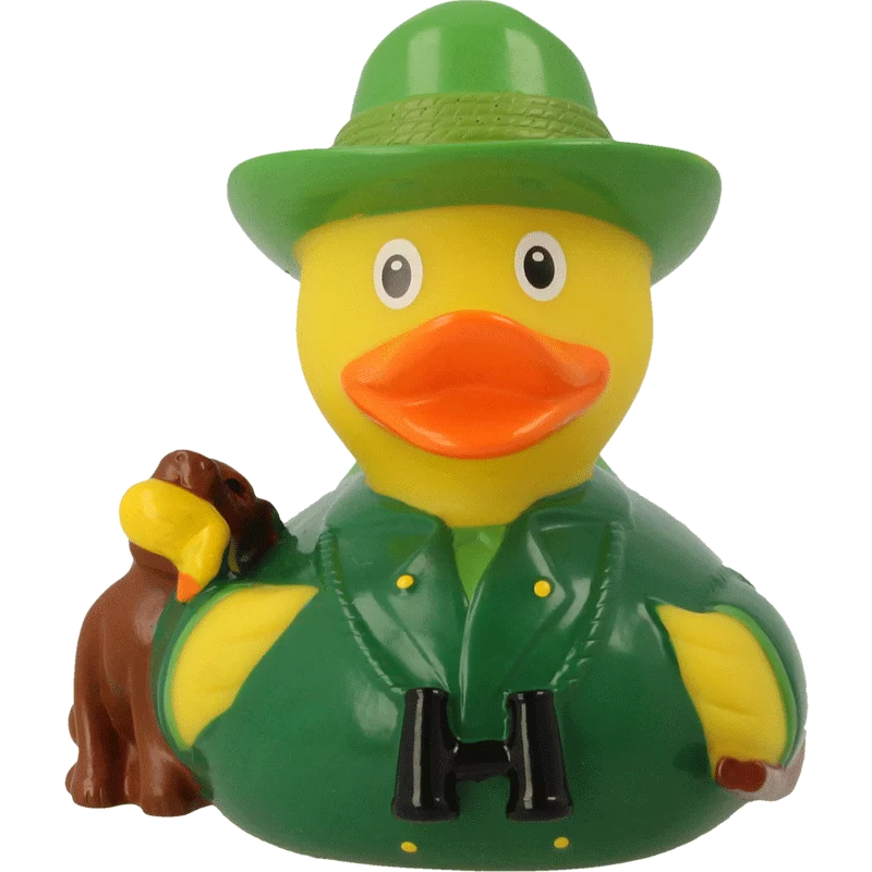 Canard en caoutchouc Lilalu "Chasseur"