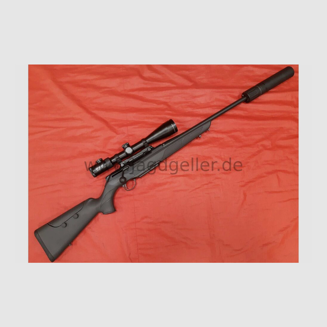 Merkel Helix Alpinist mit Schalldämpfer und DD-Optics 2,5-15x50 Zielfernroh 8x57JS