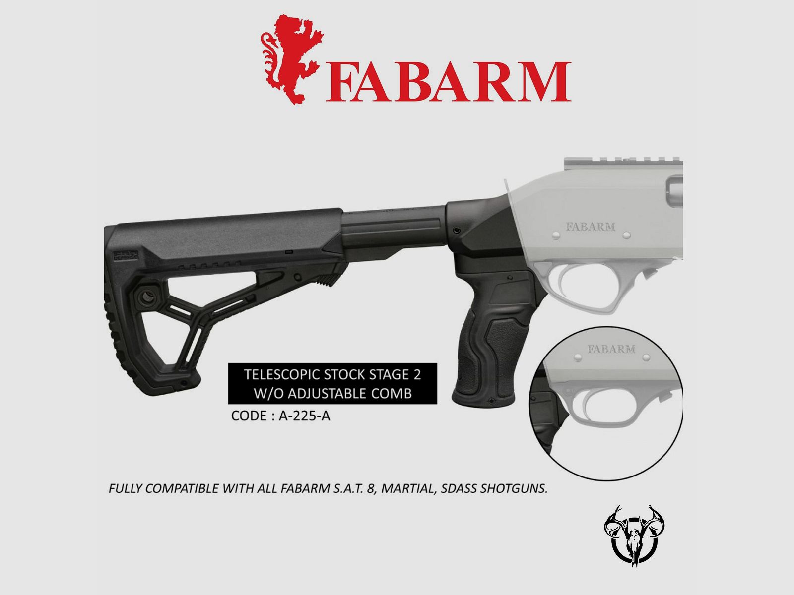 Zubehör Waffen FABARM Kit Pro Telescopic-Schaft - STAGE 2 Comb, Bild 1 von 2