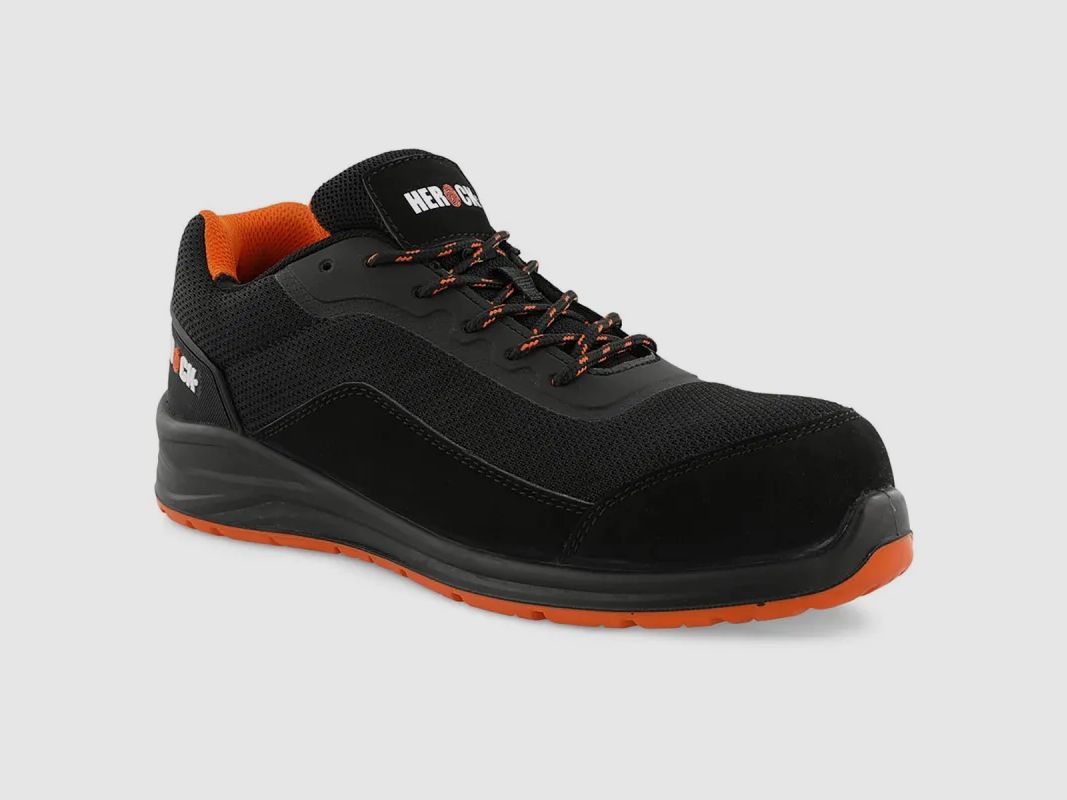 Chaussures de sécurité Leno - S1P SRC - Noir/Orange - Homme, image 7 sur 12