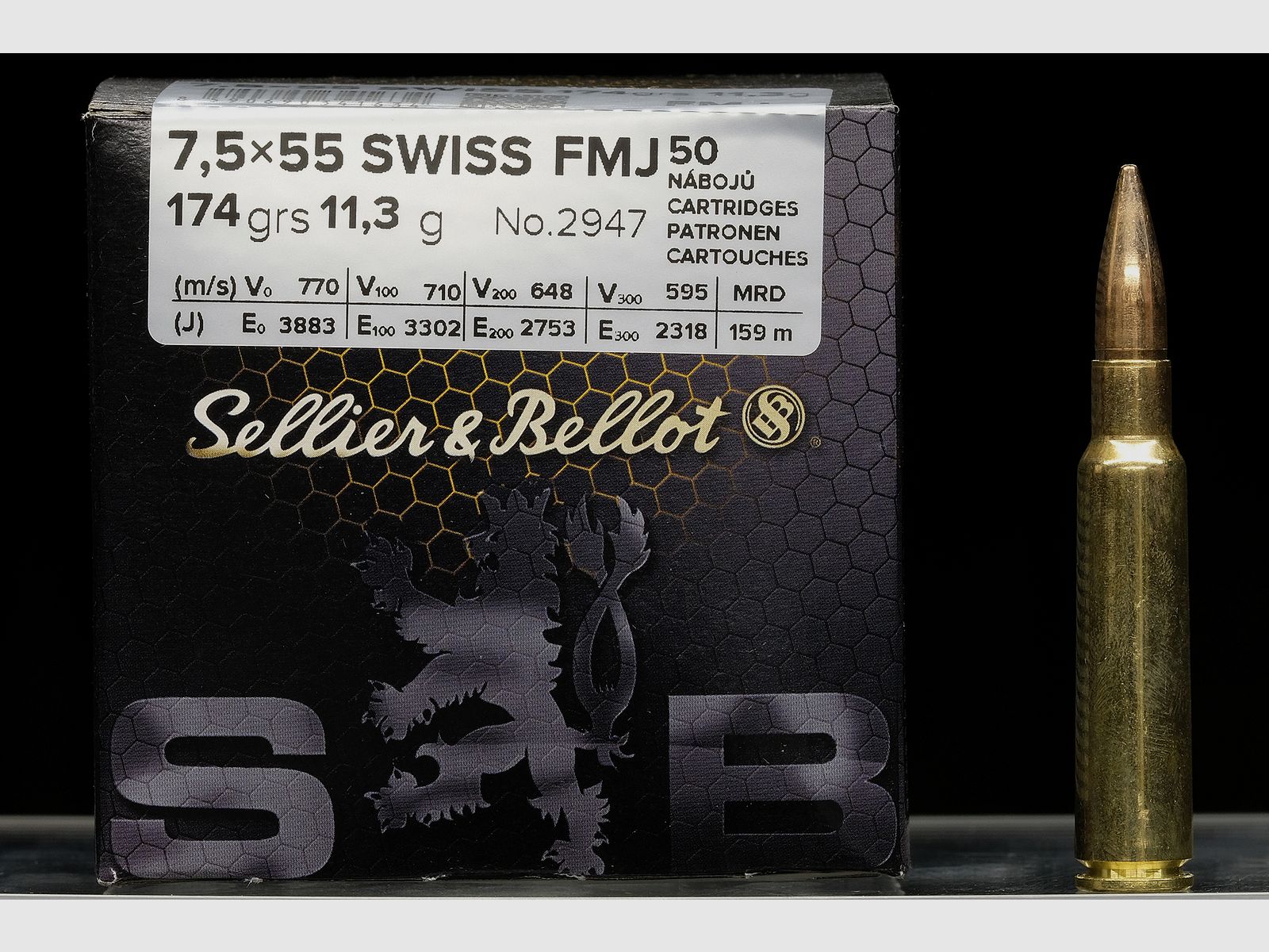 Sellier & Bellot 7.5×55 SWISS FMJ