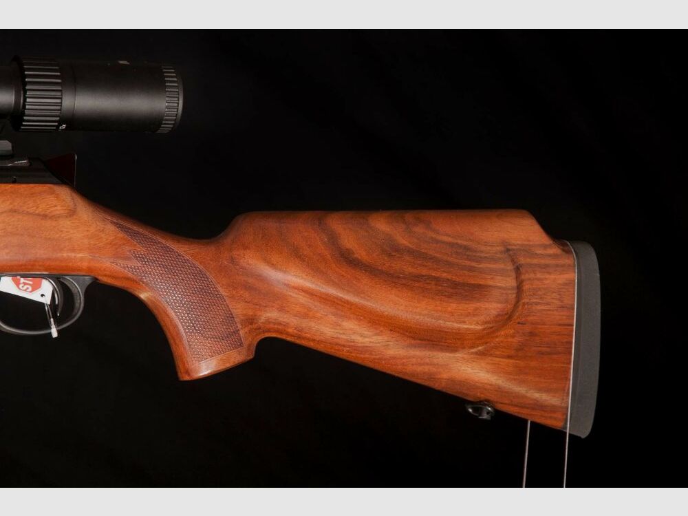 Compleet pakket jonge jager herhalingsgeweer met richtkijker luxe hout Haenel jager 10 Timber editie Dentler montage, afbeelding 8 van 8